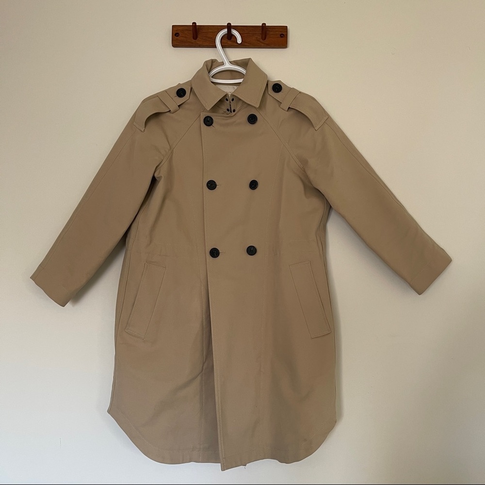 Maje trench coat with adjustable waist size 1